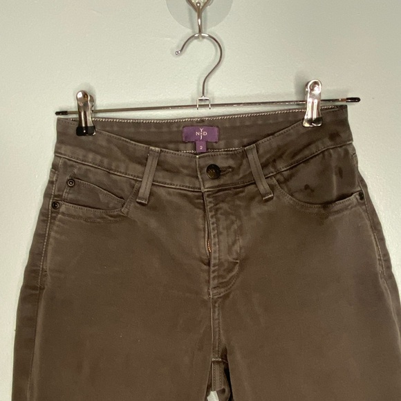 NYDJ Jade Gunmetal Denim Legging Mid Rise Size 2 - Picture 6 of 16